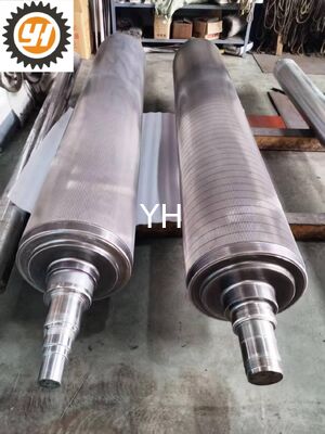 Inner Suction TC Alloy Steel Tungsten Carbide Corrugating Rolls