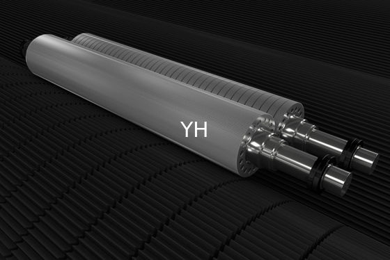 Single Facer Cassette Type TC Corrugated Shaft Alloy Steel  Tungsten Carbide Corrugating Rolls